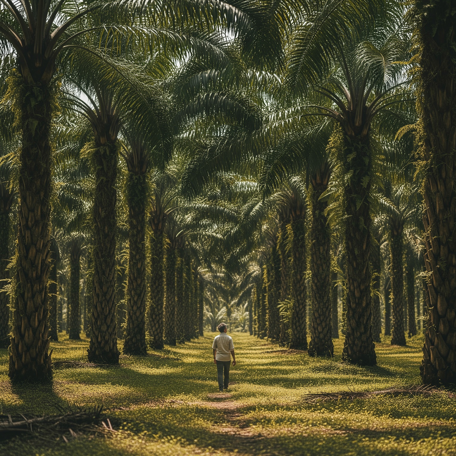 Malaysia palm plantation sunrise
