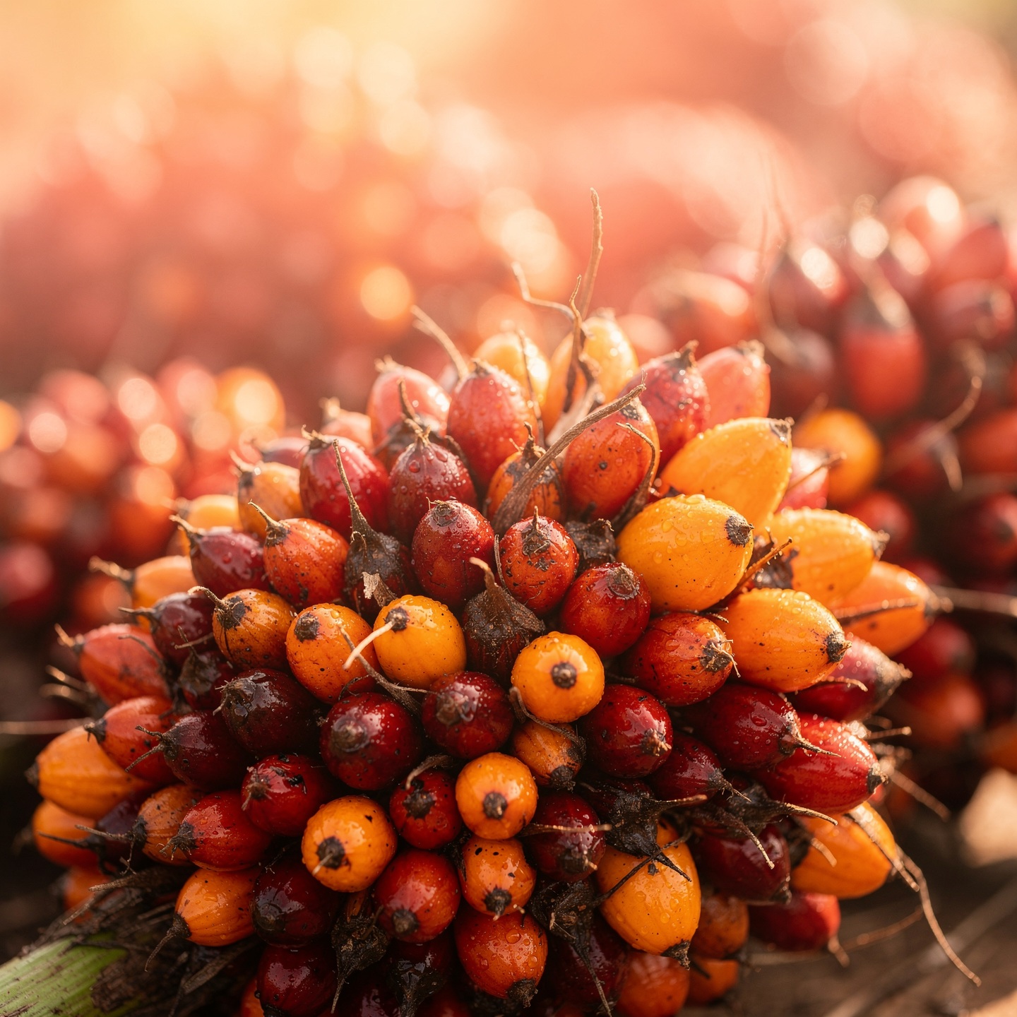 Fresh oil palm fruit bunch